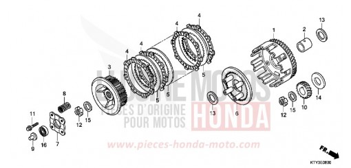 EMBRAYAGE CBR125RSD de 2013